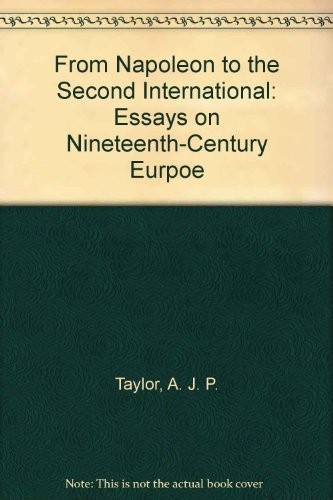 Cover for From Napoleon to the Second International