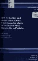 Cover for Tariff reduction and income distribution