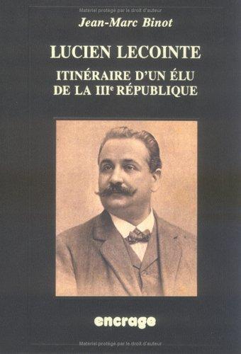 Cover for Lucien Lecointe
