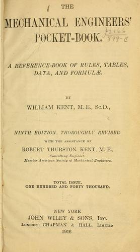 Cover for The mechanical engineers' pocketbook