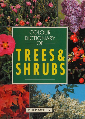 Cover for Colour dictionary of trees and shrubs