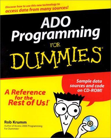 Cover for ADO Programming for Dummies