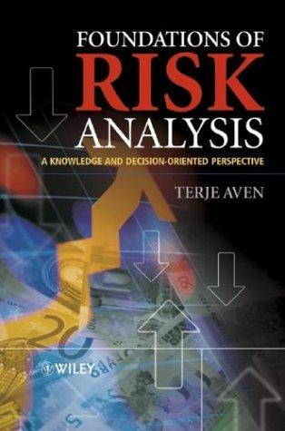 Cover for Foundations of risk analysis