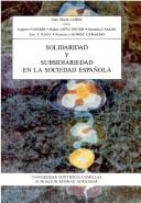 Cover for Solidaridad y subsidiariedad en la sociedad española