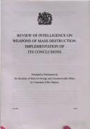 Cover for Review of intelligence of weapons of mass destruction