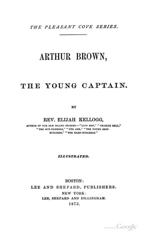 Cover for Arthur Brown, the Young Captain