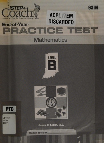 Cover for ISTEP+ coach end-of-year practice test
