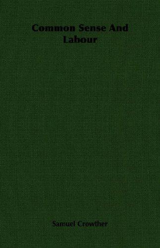 Cover for Common Sense And Labour