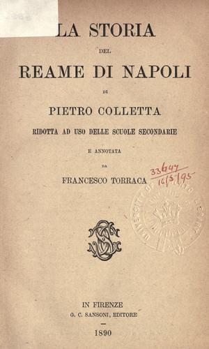Cover for La storia del reame di Napoli