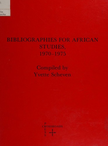 Cover for Bibliographies for African studies, 1970-1975