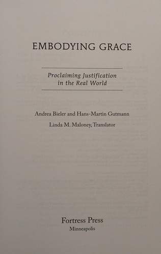 Cover for Embodying grace