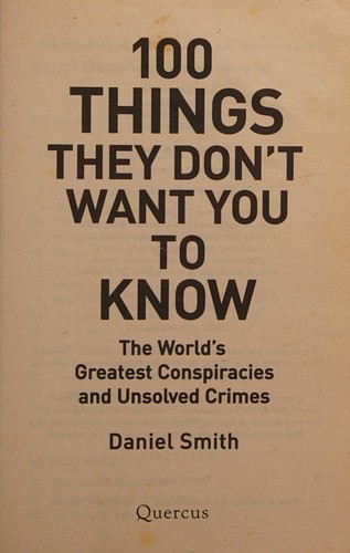 Cover for 100 things they don't want you to know