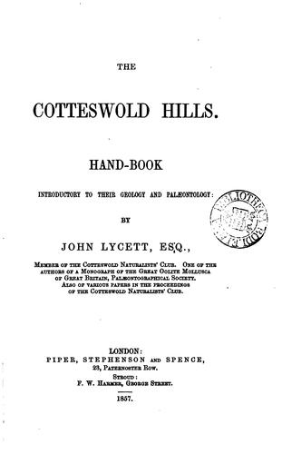 Cover for The Cotteswold hills.