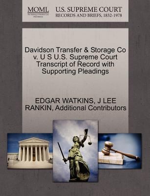Cover for Davidson Transfer Storage Co