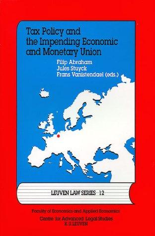 Cover for Tax policy and the impending economic and monetary union