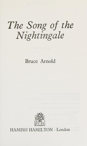 Cover for The song ofthe nightingale