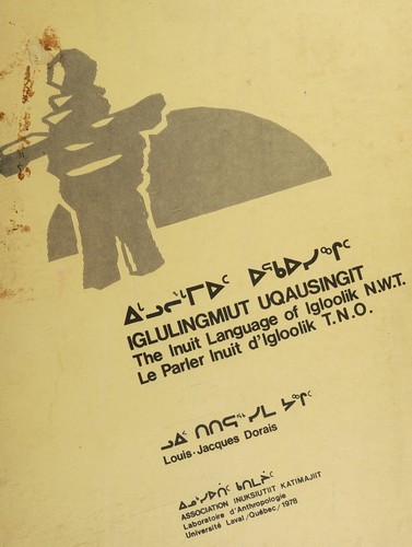 Cover for Iglulingmiut Uqausingit =