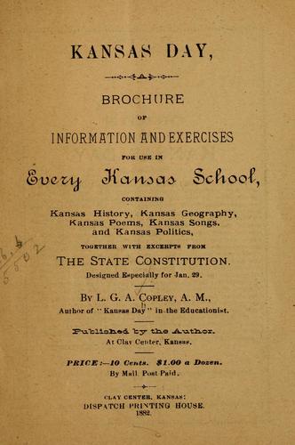 Cover for Kansas day
