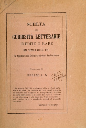 Cover for Lezione o vero cicalamento di Maestro Bartolino dal Canto de' Bischeri sopra 'l sonetto "Passere e beccafichi magri arrosto".