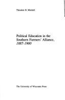 Cover for Political education in the Southern Farmers' Alliance, 1887-1900