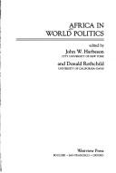 Cover for Africa in world politics