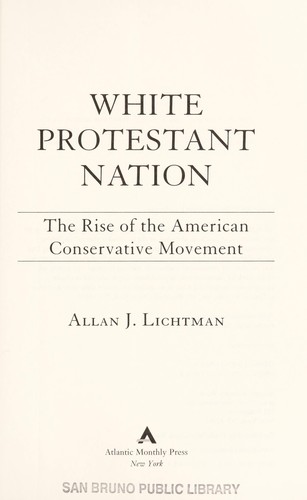 Cover for White Protestant nation