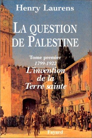 Cover for La question de Palestine