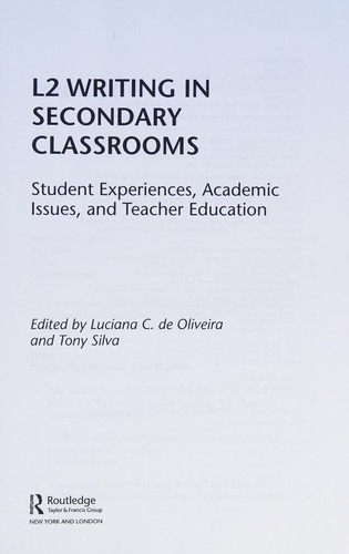 Cover for L2 Writing in Secondary Classrooms