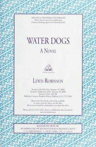 Cover for Water dogs