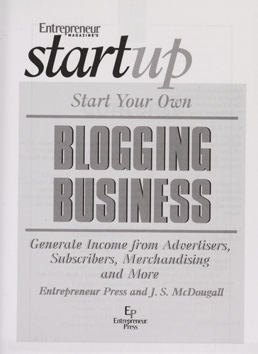 Cover for Start your own blogging business