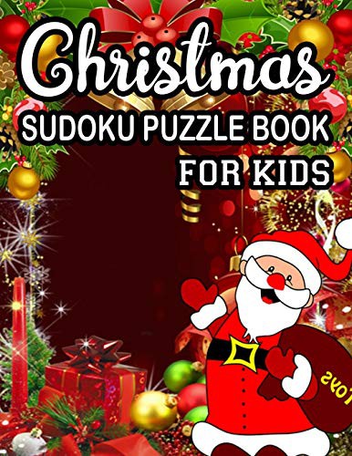 Cover for Christmas Sudoku Puzzle Book For Kids