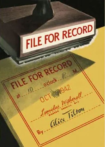 Cover for File for record