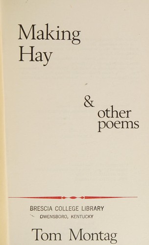 Cover for Making Hay & other poems.