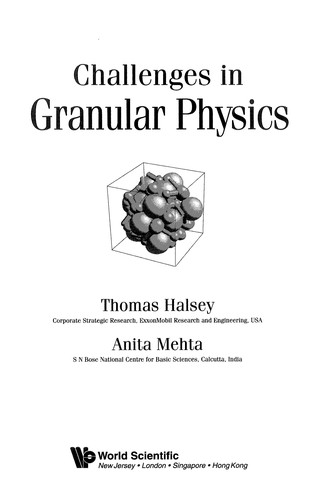 Cover for Challenges in granular physics