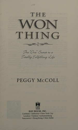 Cover for The won thing