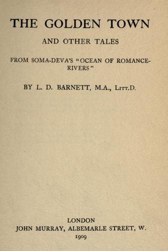 Cover for The golden town