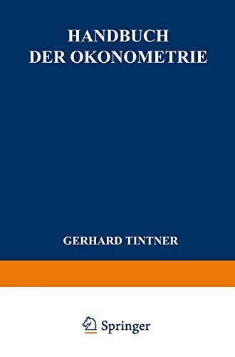 Cover for Handbuch der Ökonometrie