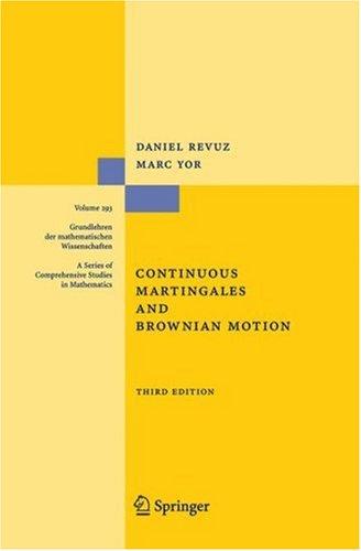 Cover for Continuous martingales and Brownian motion