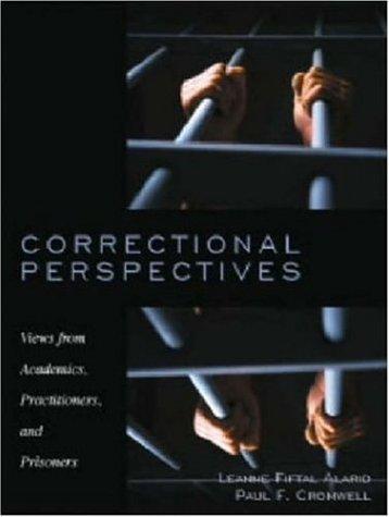 Cover for Correctional Perspectives