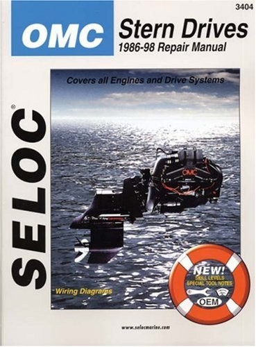 Cover for Seloc OMC stern drive 1986-98 repair manual gasoline engines & drive systems