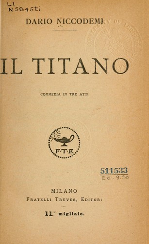 Cover for Il Titano