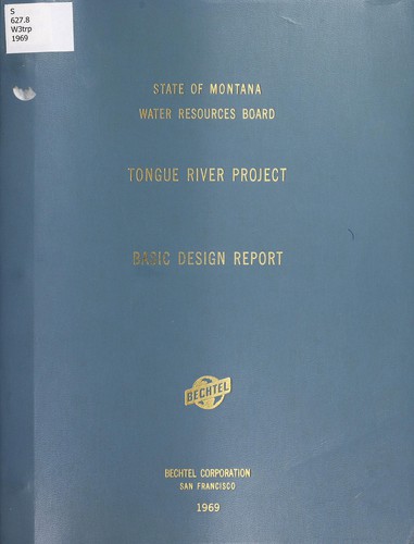 Cover for Tongue River Project