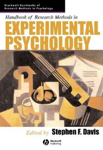 Cover for Handbook of Research Methods in Experimental Psychology (Blackwell Handbooks of Research Methods in Psychology)