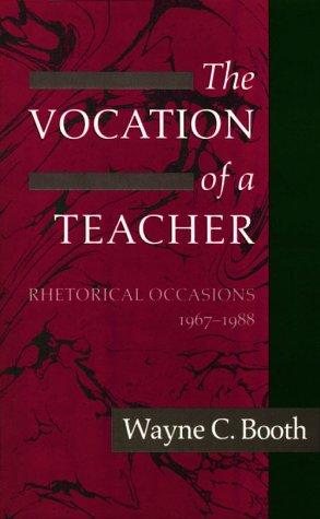 Cover for The Vocation of a Teacher