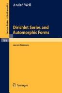 Cover for Dirichlet series and automorphic forms.