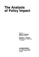 Cover for The Analysis of policy impact