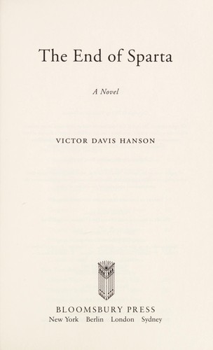 Cover for The end of Sparta