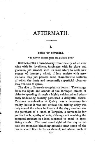 Cover for Aftermath
