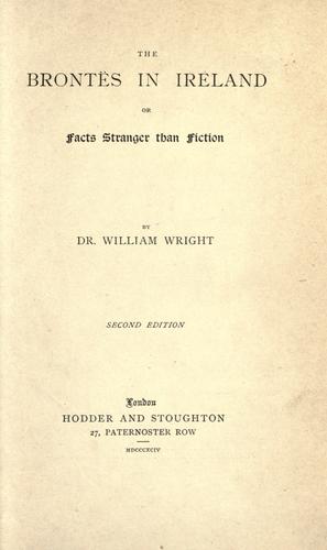 Cover for The Brontës in Ireland; or Facts stranger than fiction