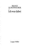 Cover for Ich war dabei